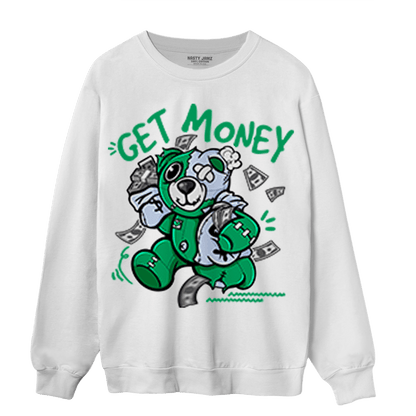 Lucky Green 5s Sweatshirt Match Get Money BER - NastyJamz