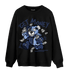 Midnight Navy 5s Sweatshirt Match Get Money BER - NastyJamz