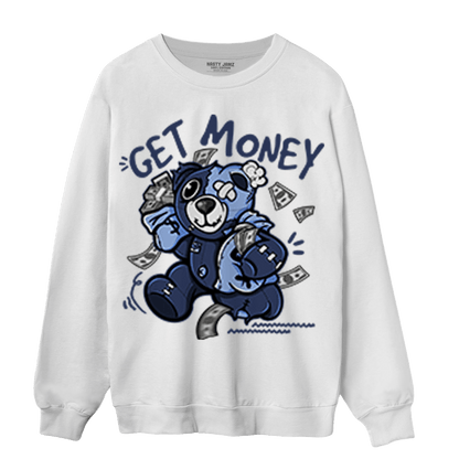 Midnight Navy 5s Sweatshirt Match Get Money BER - NastyJamz