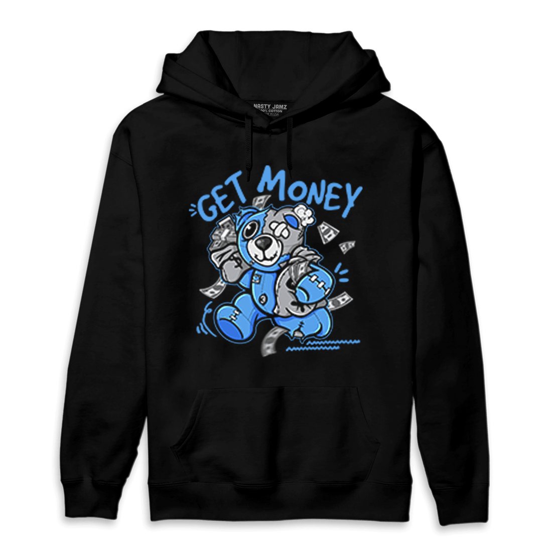 University Blue 5s Hoodie Match Get Money BER - NastyJamz