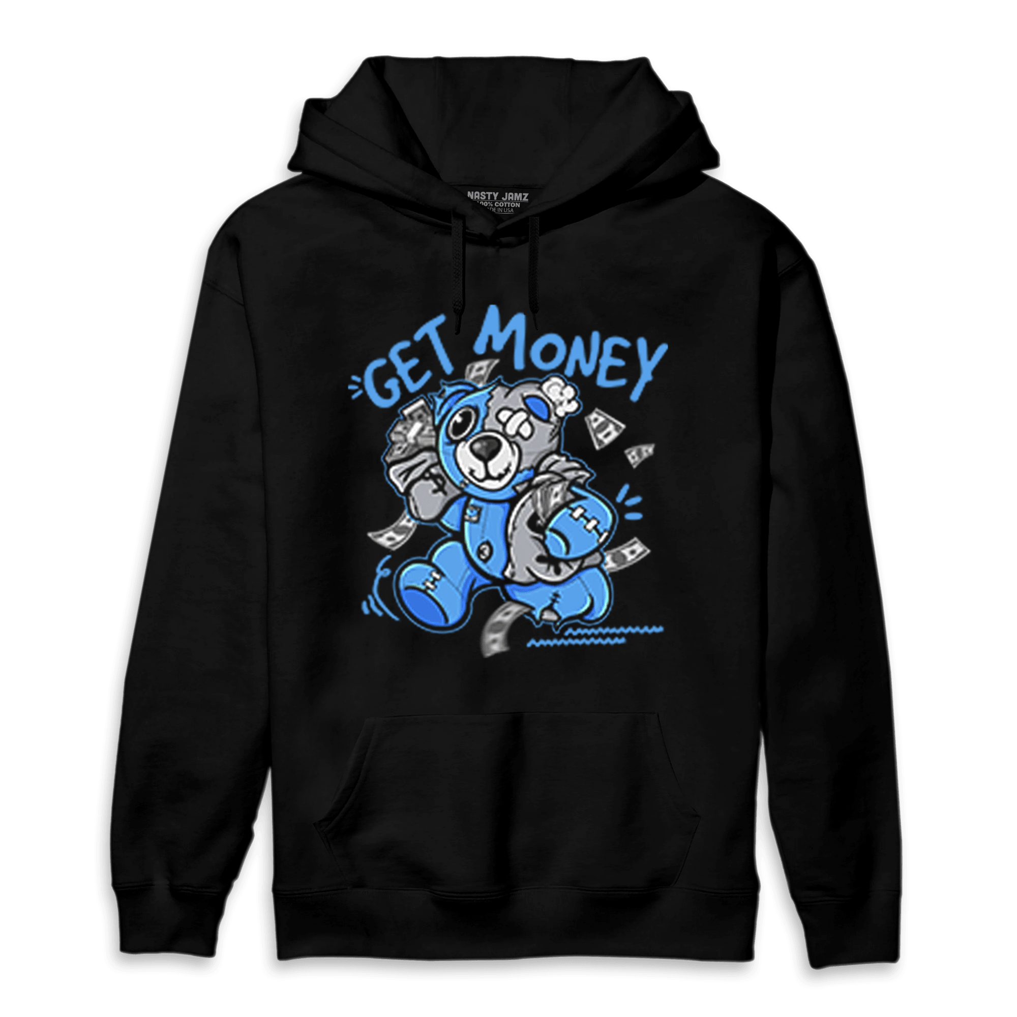 University Blue 5s Hoodie Match Get Money BER - NastyJamz