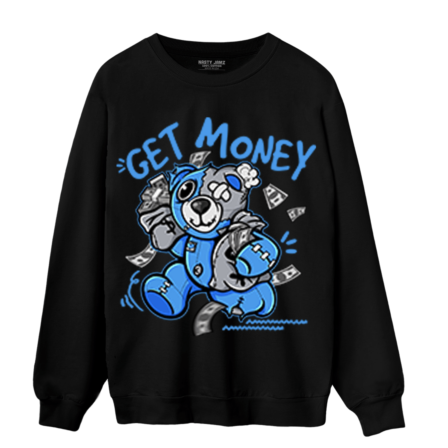 University Blue 5s Sweatshirt Match Get Money BER - NastyJamz
