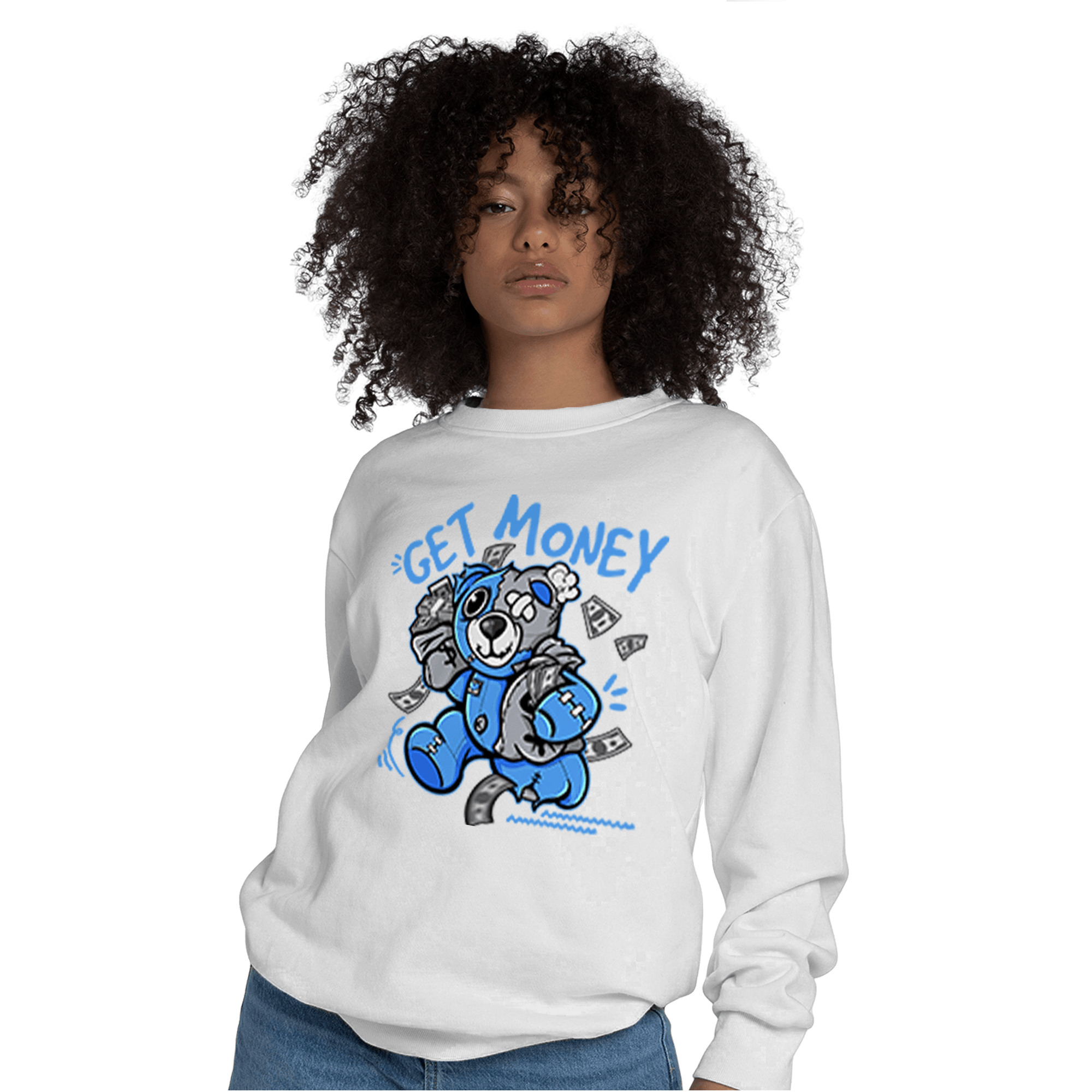 University Blue 5s Sweatshirt Match Get Money BER - NastyJamz