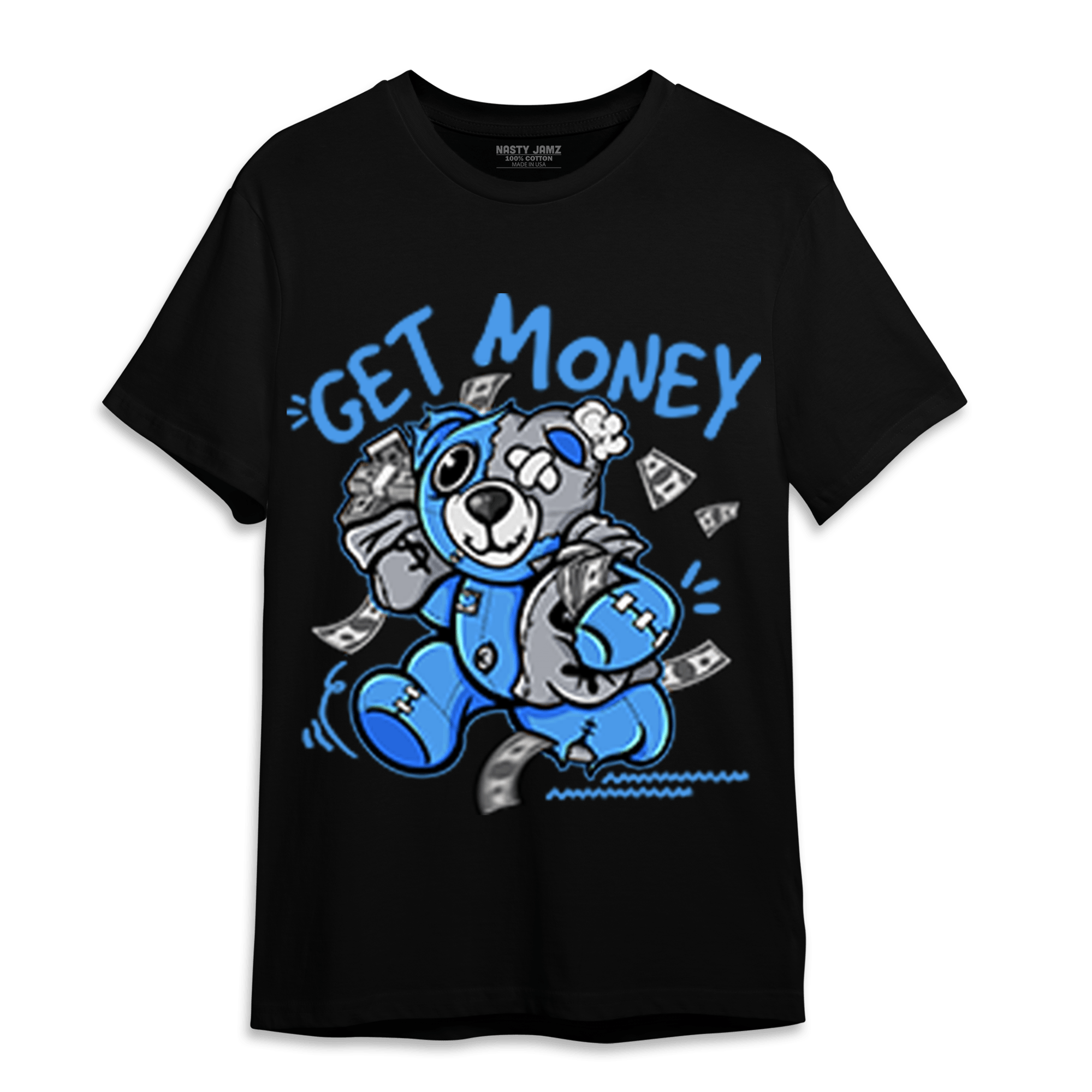 University Blue 5s T Shirt Match Get Money BER - NastyJamz