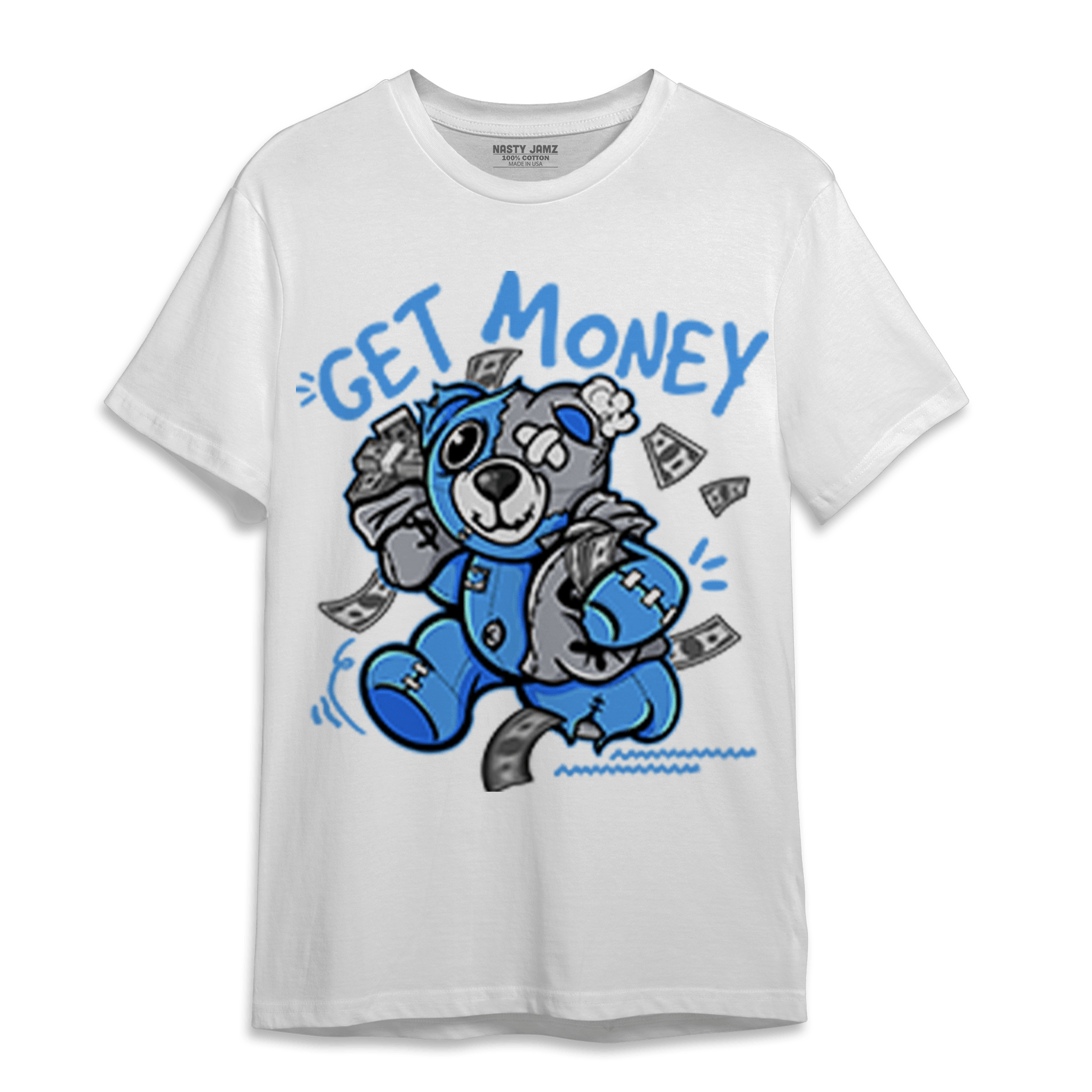 University Blue 5s T Shirt Match Get Money BER - NastyJamz