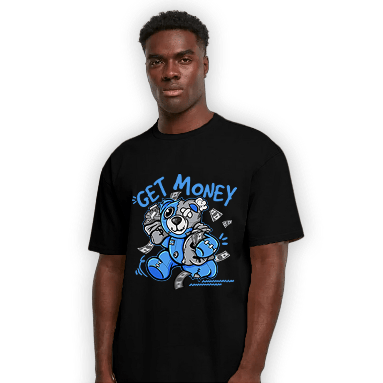 University Blue 5s T Shirt Match Get Money BER - NastyJamz