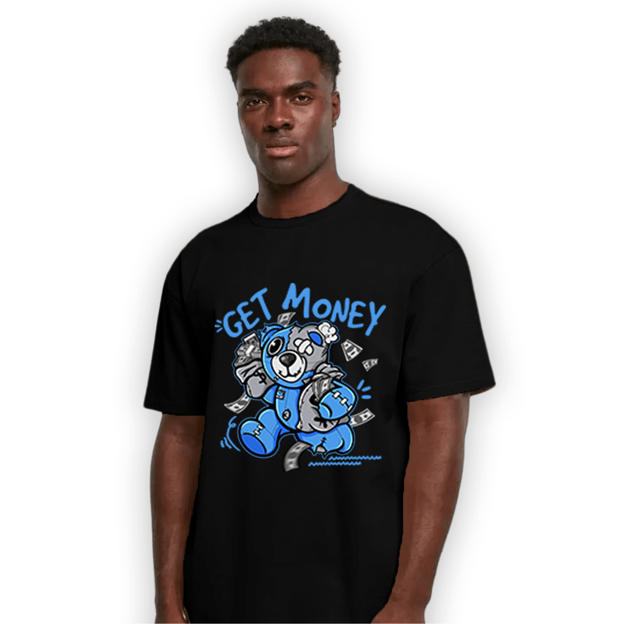 University Blue 5s T Shirt Match Get Money BER - NastyJamz