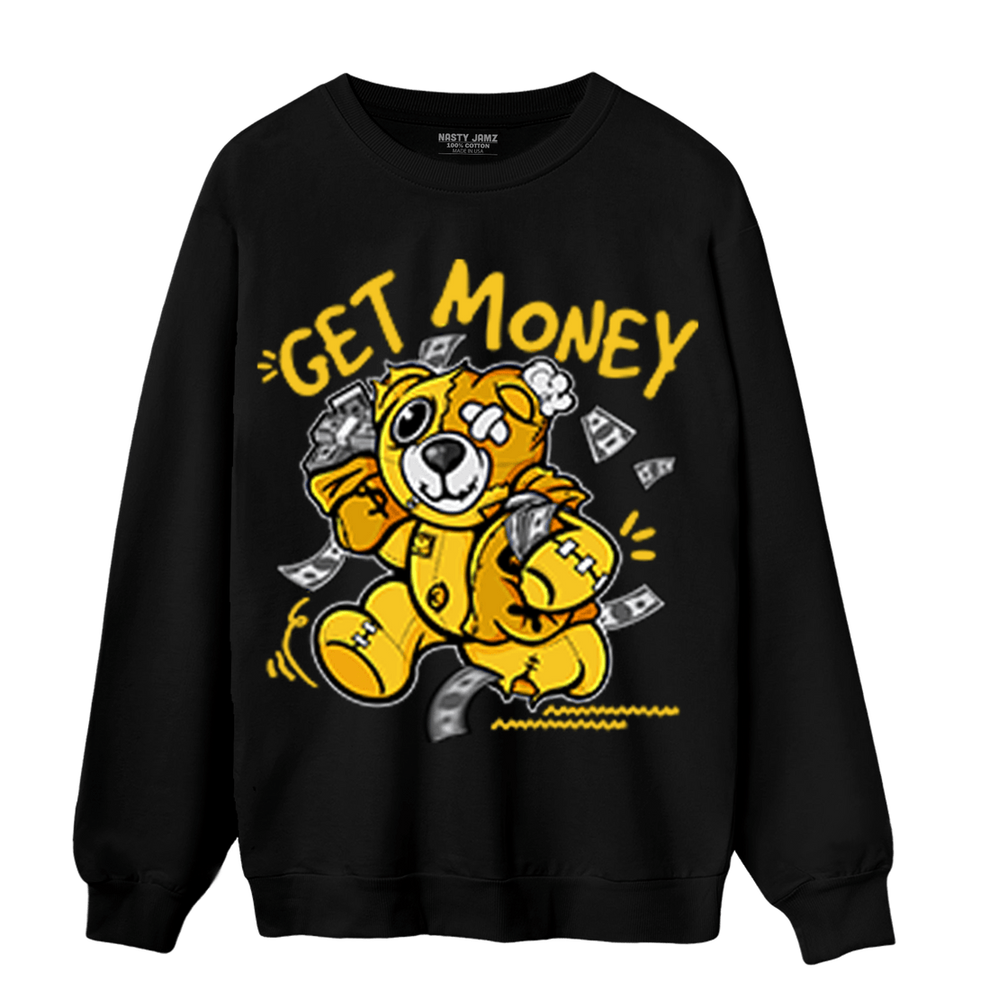 Yellow Ochre 6s Sweatshirt Match Get Money BER - NastyJamz