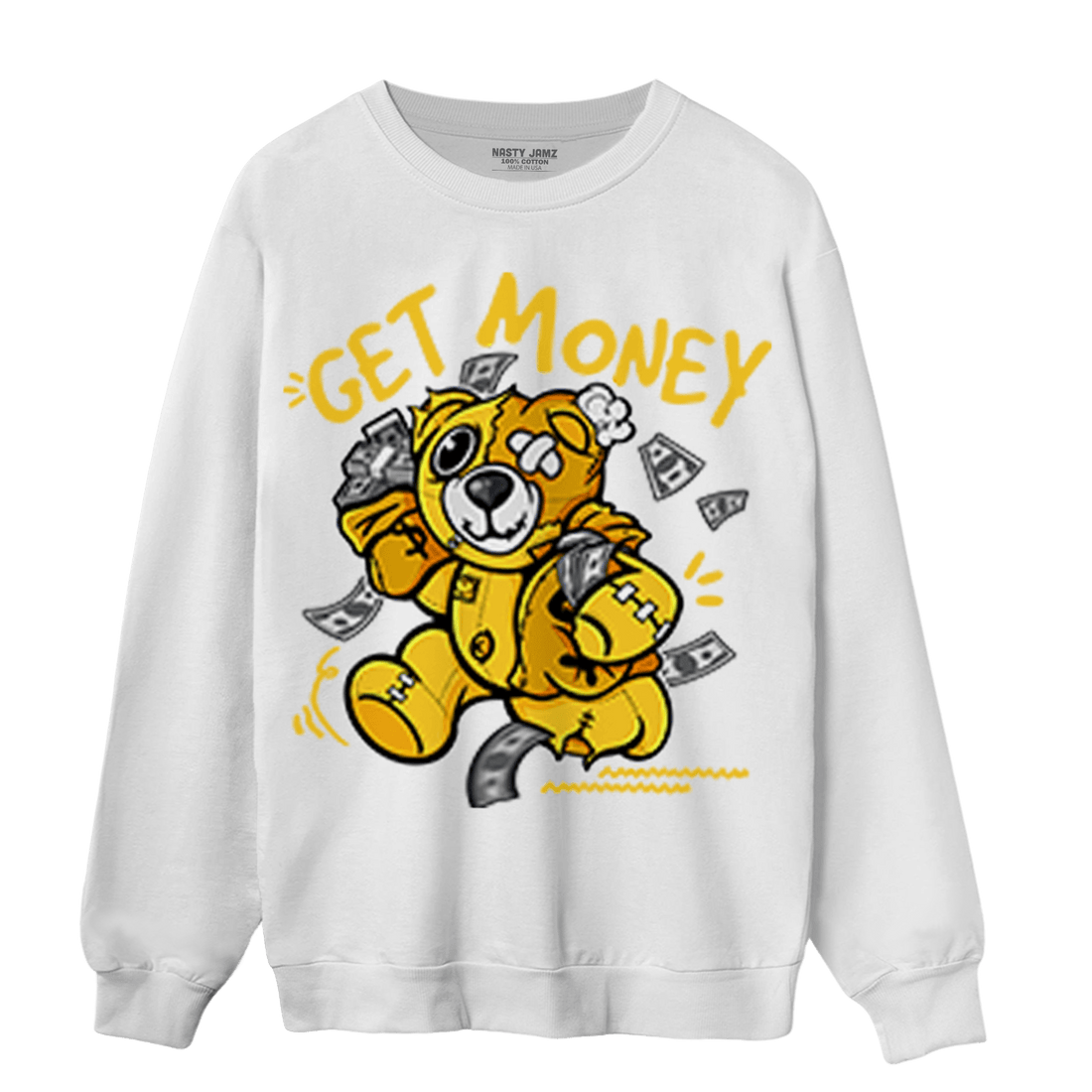 Yellow Ochre 6s Sweatshirt Match Get Money BER - NastyJamz