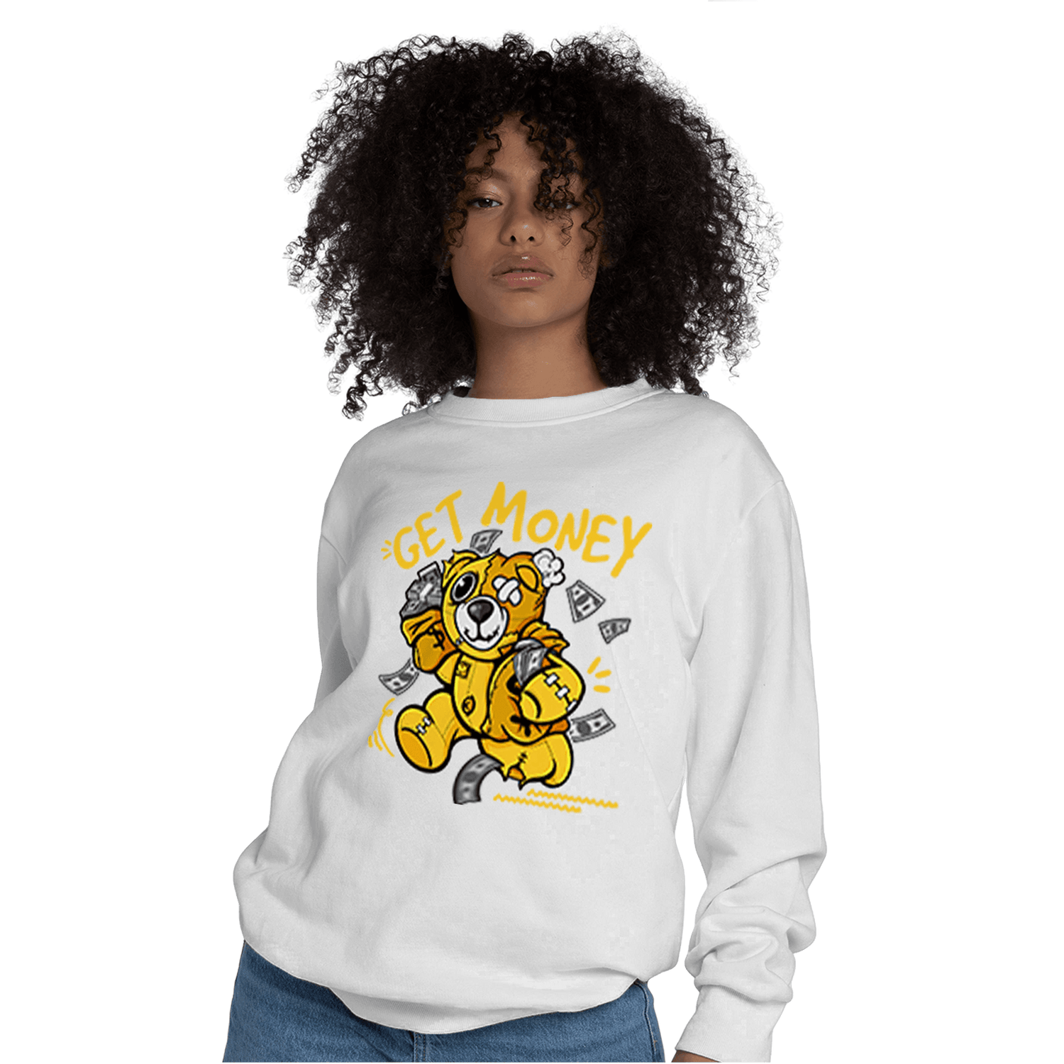 Yellow Ochre 6s Sweatshirt Match Get Money BER - NastyJamz