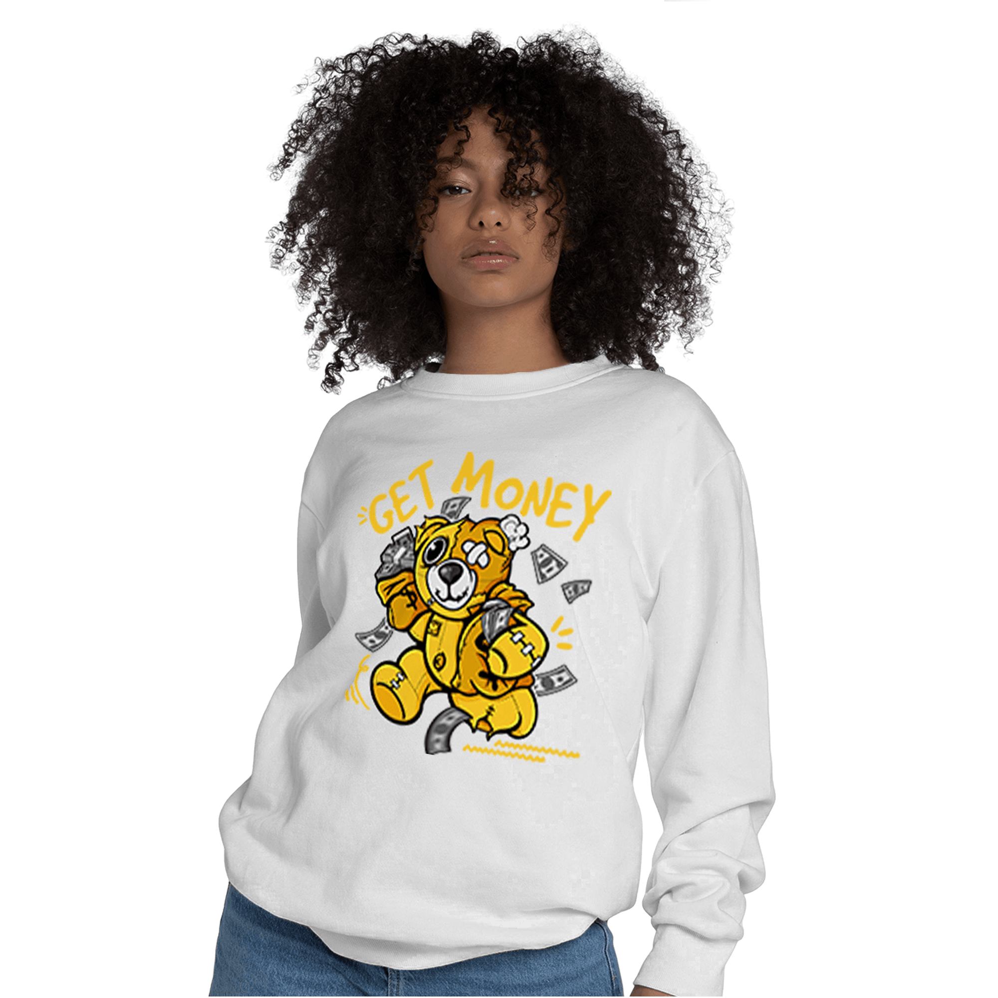 Yellow Ochre 6s Sweatshirt Match Get Money BER - NastyJamz