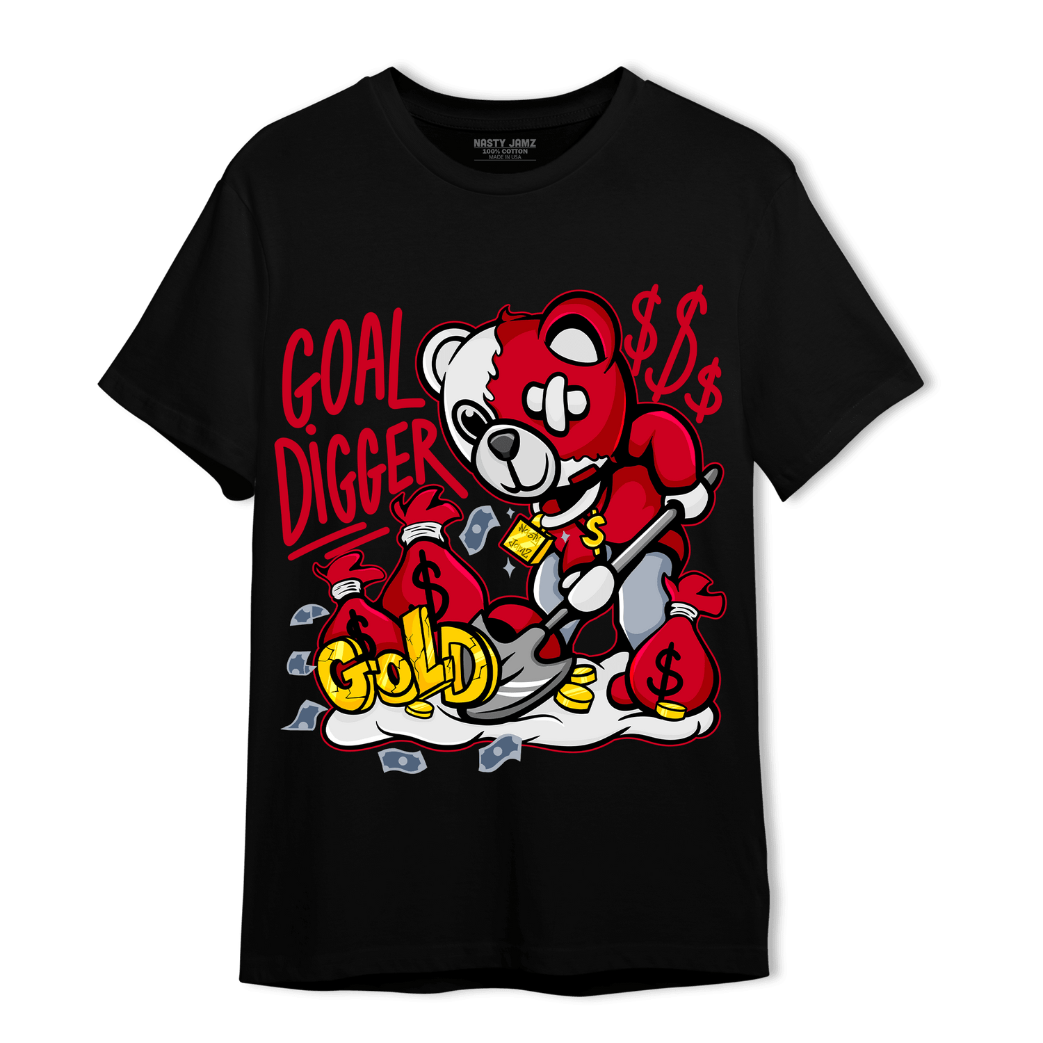 Cherry 11s T Shirt Match Goal Digger BER - NastyJamz