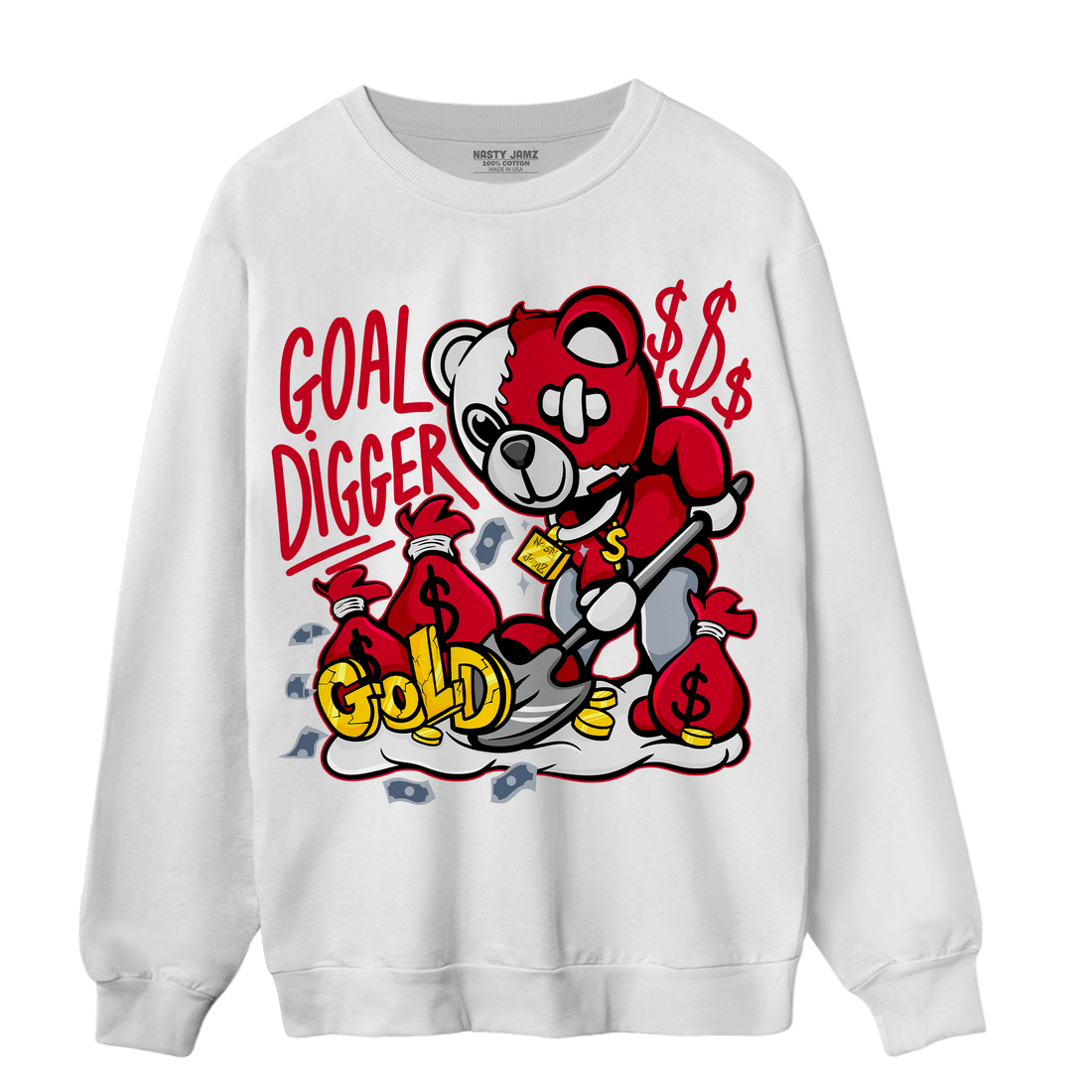 Cherry 11s Sweatshirt Match Goal Digger BER - NastyJamz