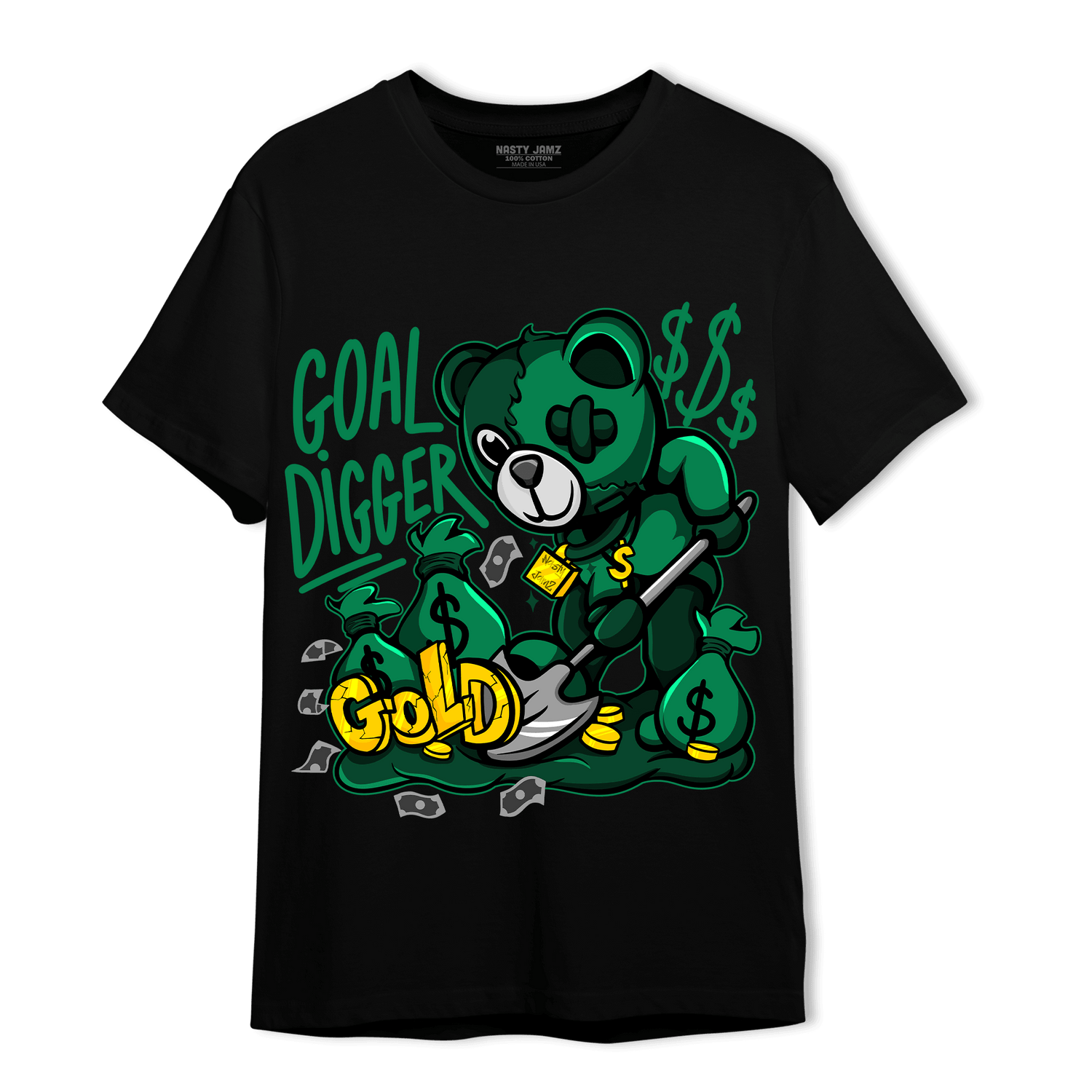 Celtic Lucky Green 1s T Shirt Match Goal Digger BER - NastyJamz