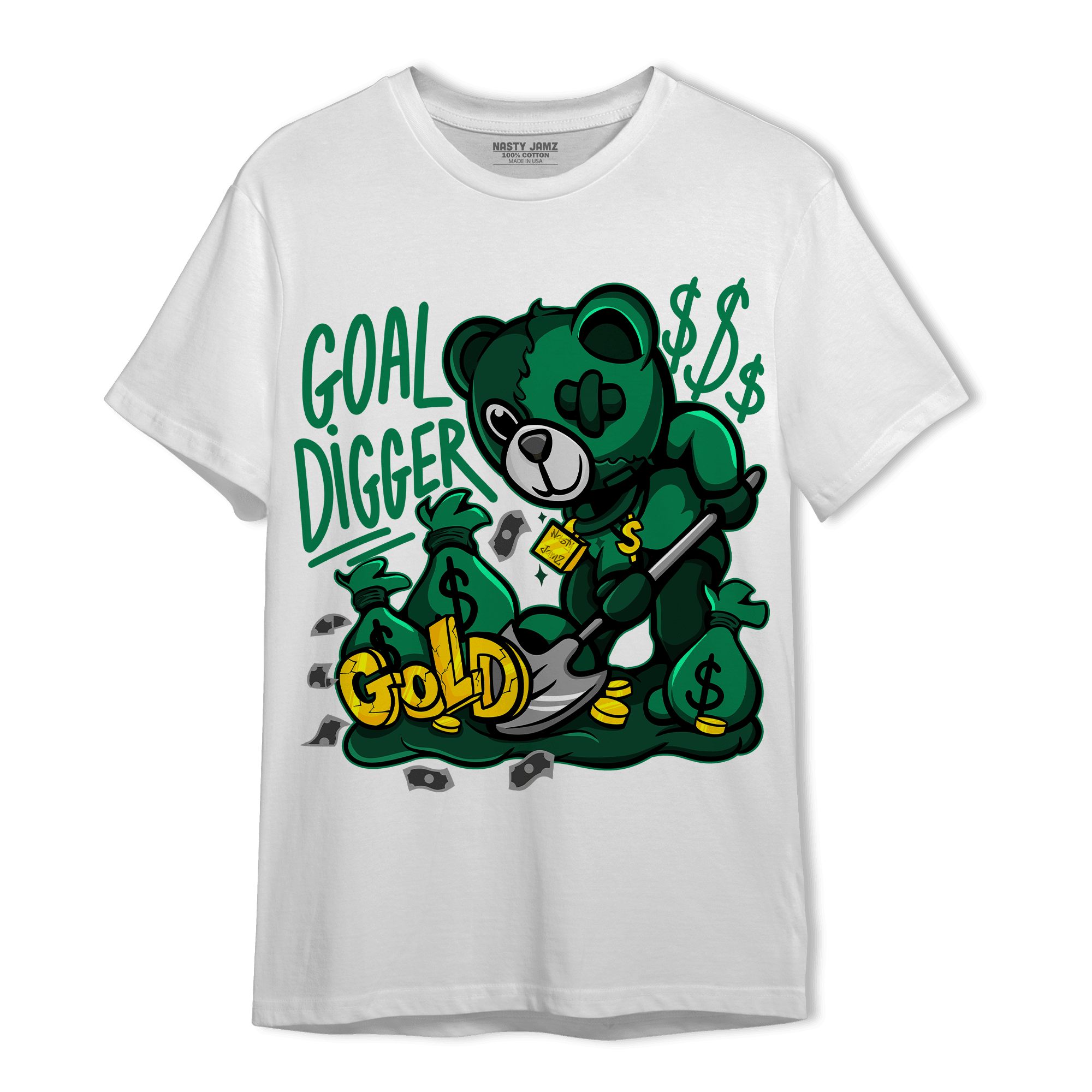 Celtic Lucky Green 1s T Shirt Match Goal Digger BER - NastyJamz