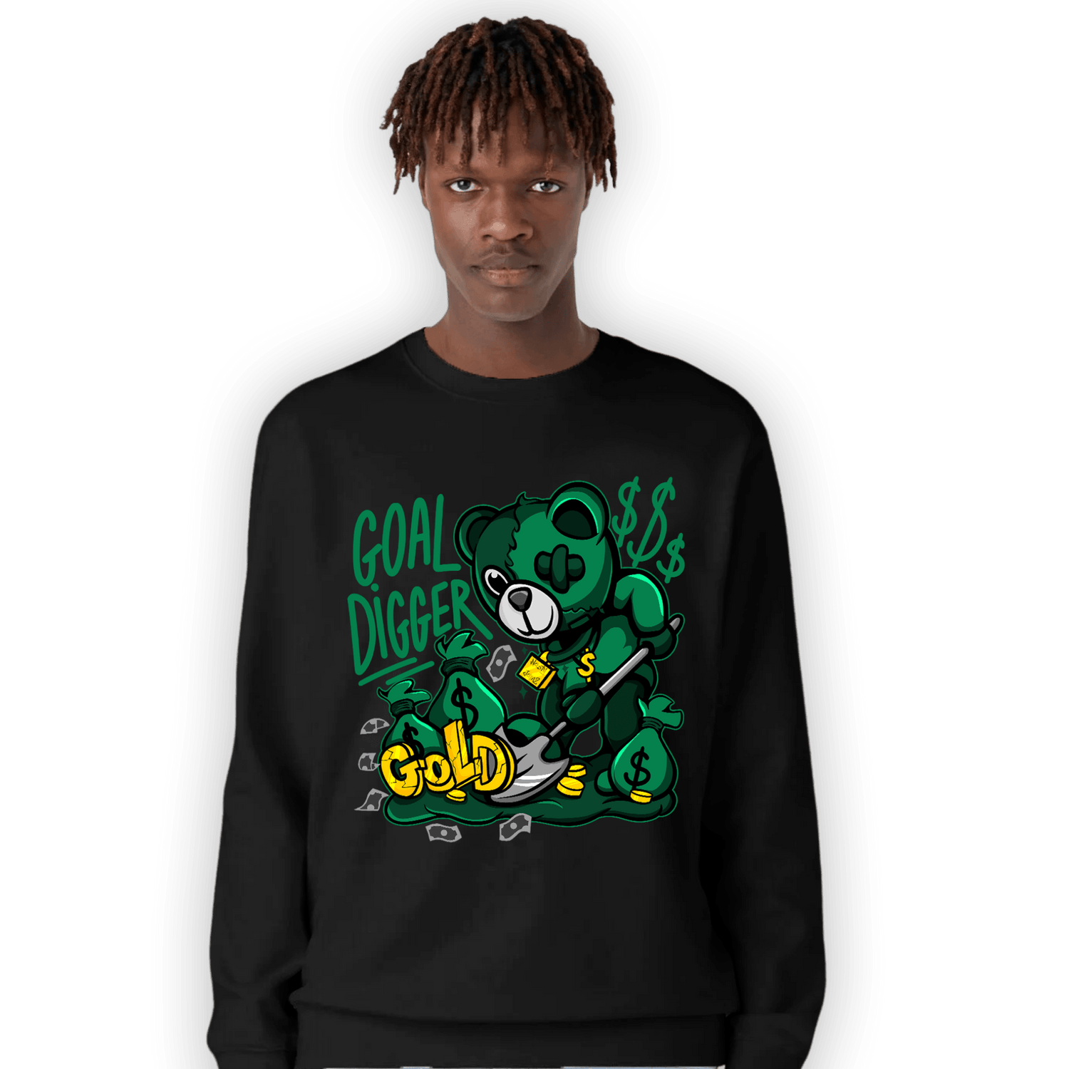 Celtic Lucky Green 1s Sweatshirt Match Goal Digger BER - NastyJamz