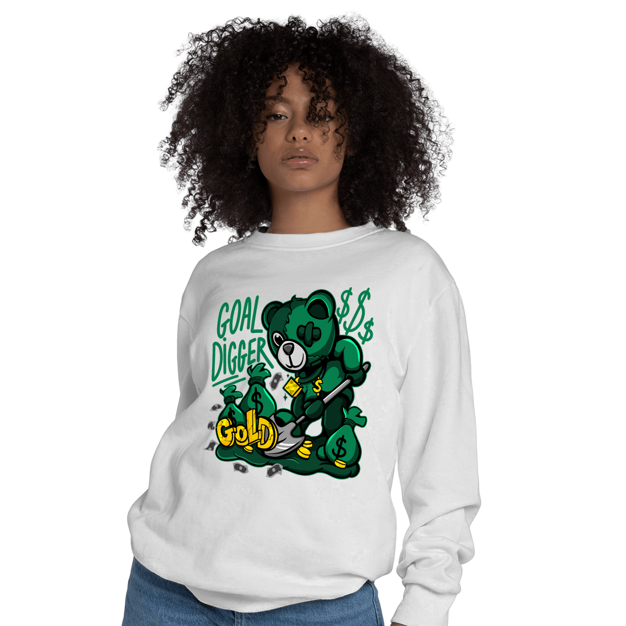 Celtic Lucky Green 1s Sweatshirt Match Goal Digger BER - NastyJamz