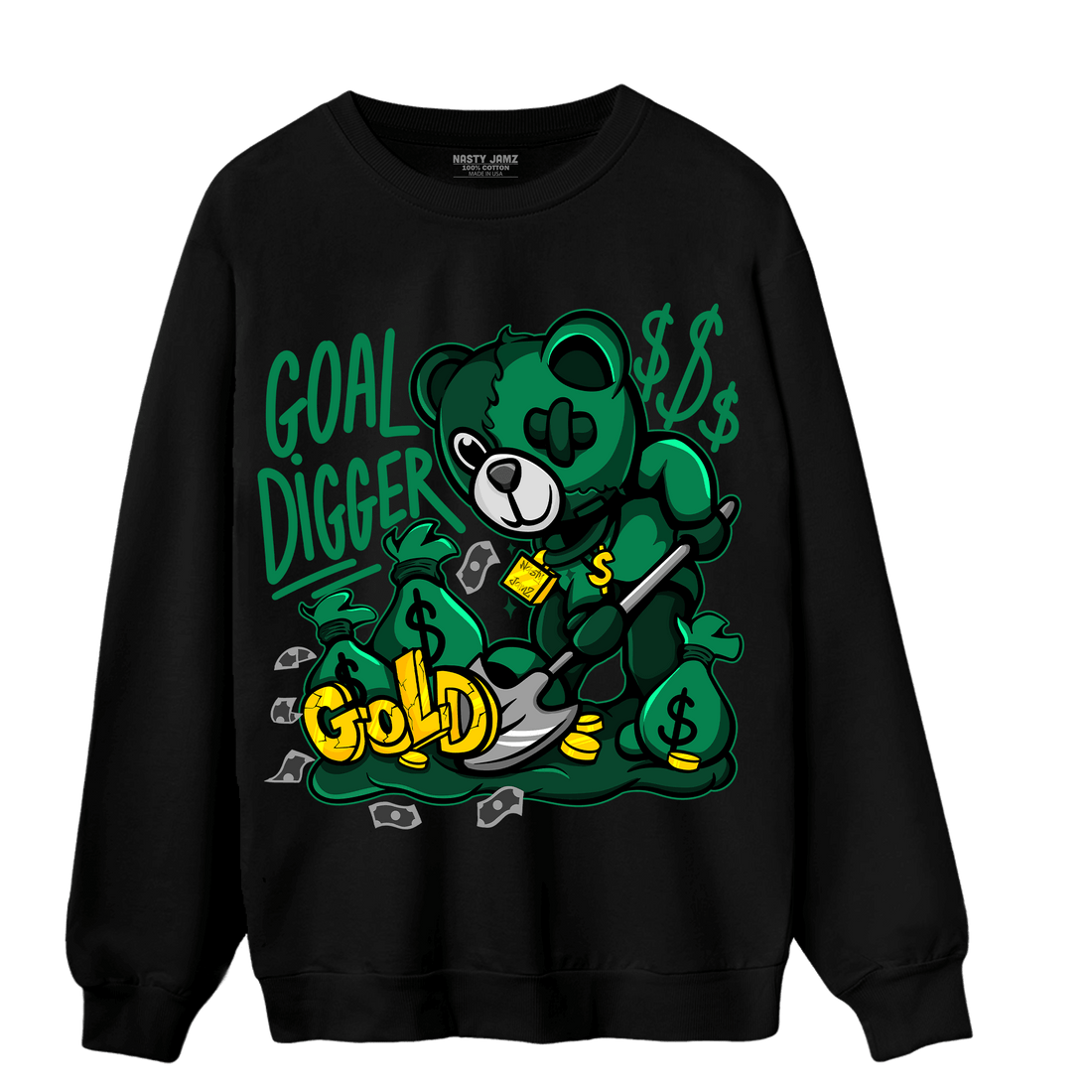 Celtic Lucky Green 1s Sweatshirt Match Goal Digger BER - NastyJamz