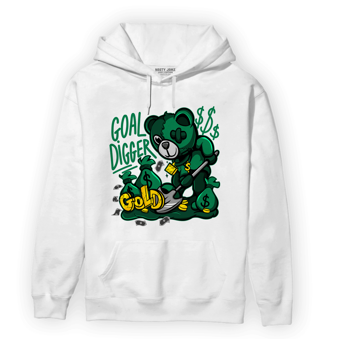 Celtic Lucky Green 1s Hoodie Match Goal Digger BER - NastyJamz