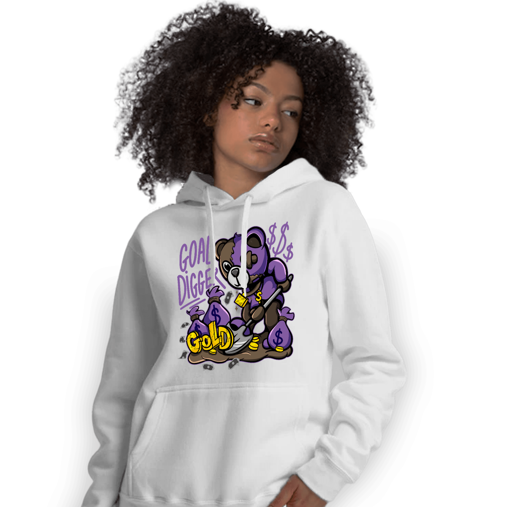 Mid Palomino 1s Hoodie Match Goal Digger BER - NastyJamz