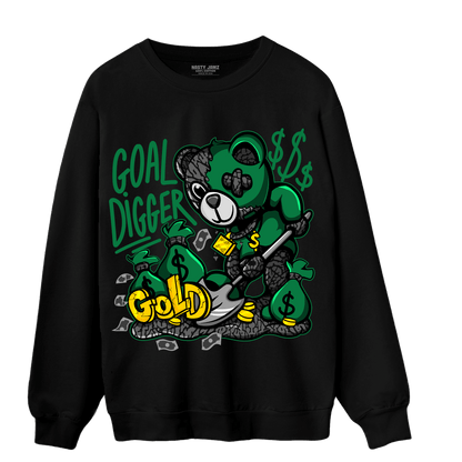 Lucky Green 3s Sweatshirt Match Goal Digger BER - NastyJamz