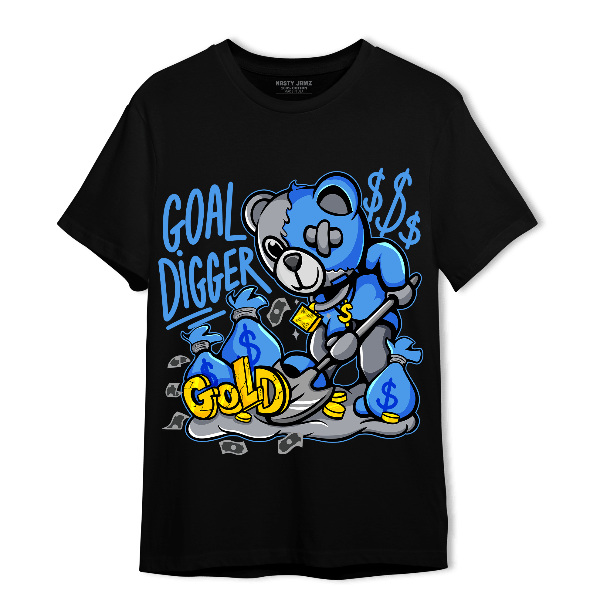 University Blue 5s T Shirt Match Goal Digger BER - NastyJamz