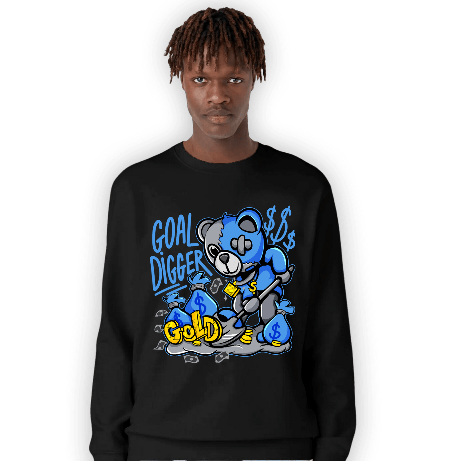 University Blue 5s Sweatshirt Match Goal Digger BER - NastyJamz