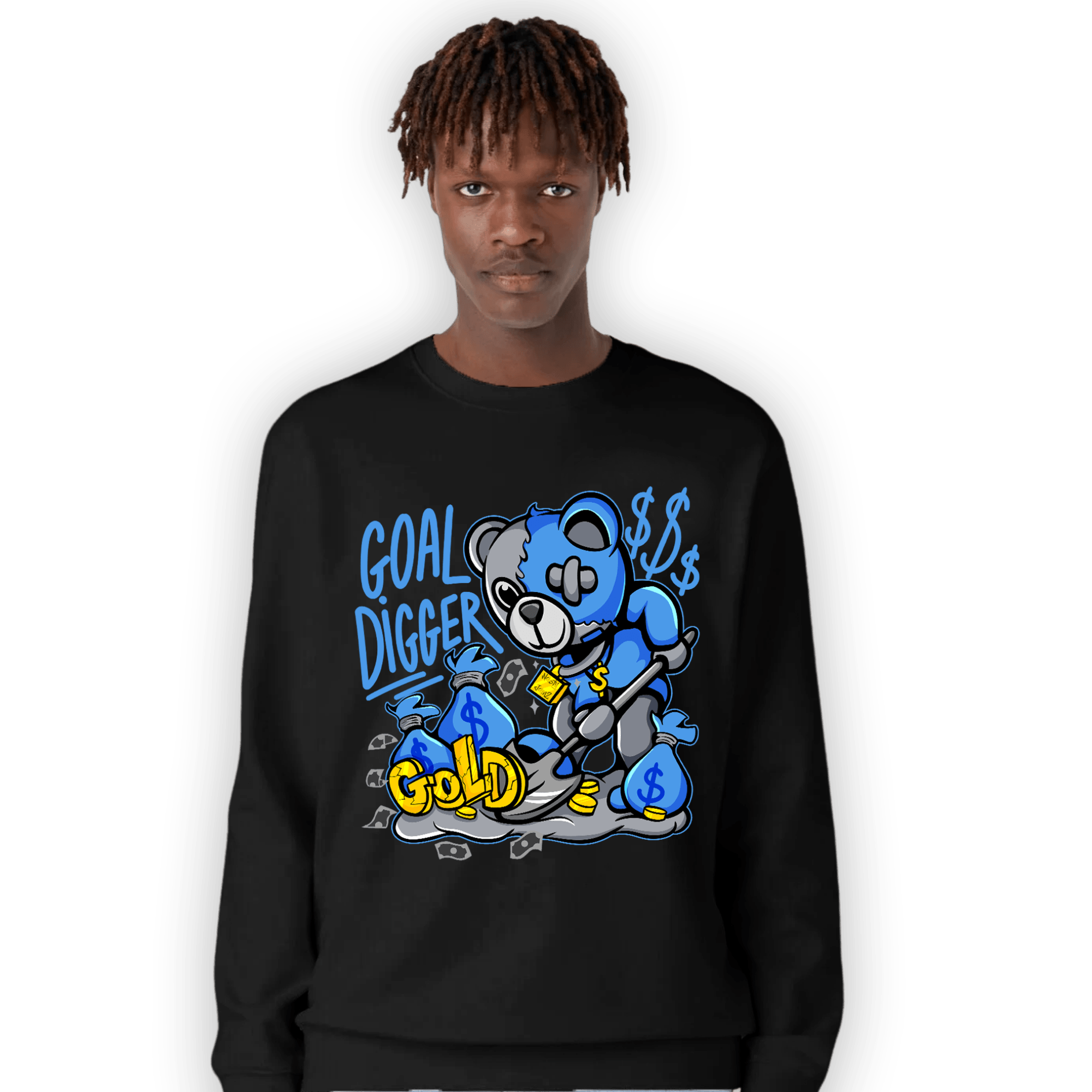 University Blue 5s Sweatshirt Match Goal Digger BER - NastyJamz