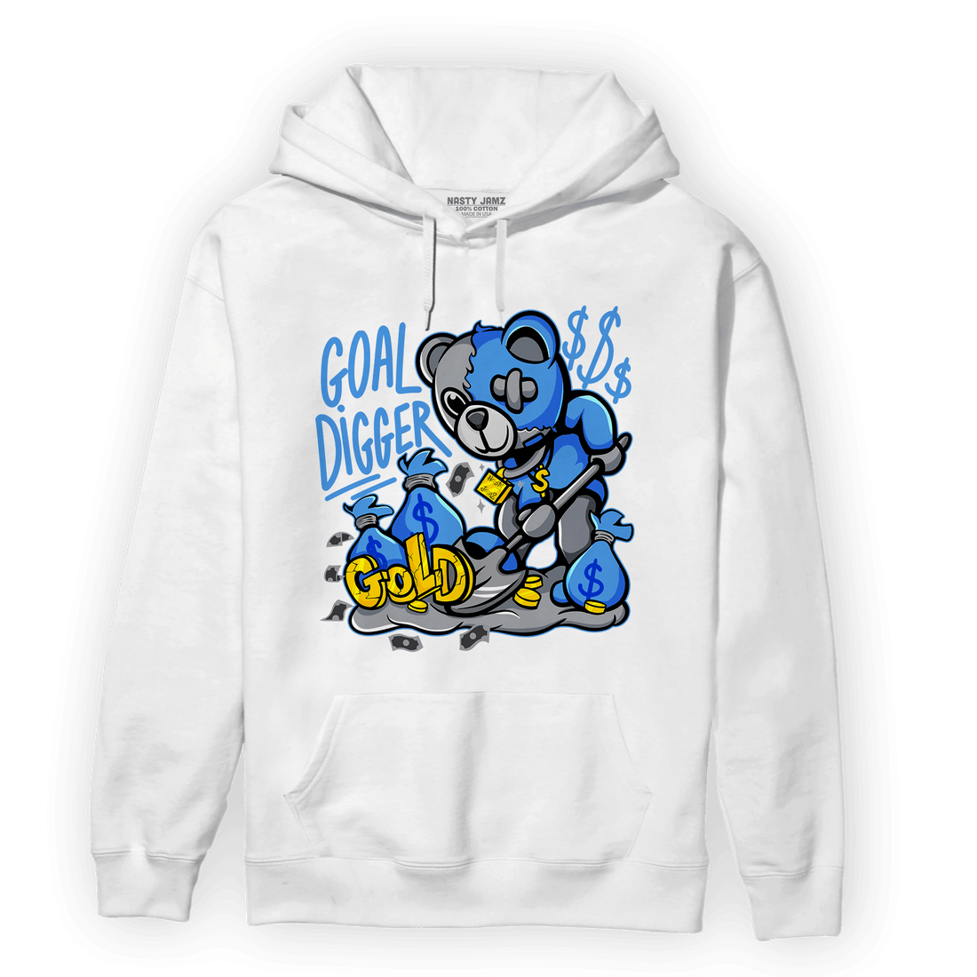 University Blue 5s Hoodie Match Goal Digger BER - NastyJamz