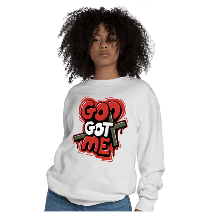 Dunk Low Mystic Red Sweatshirt Match God Got Me - NastyJamz