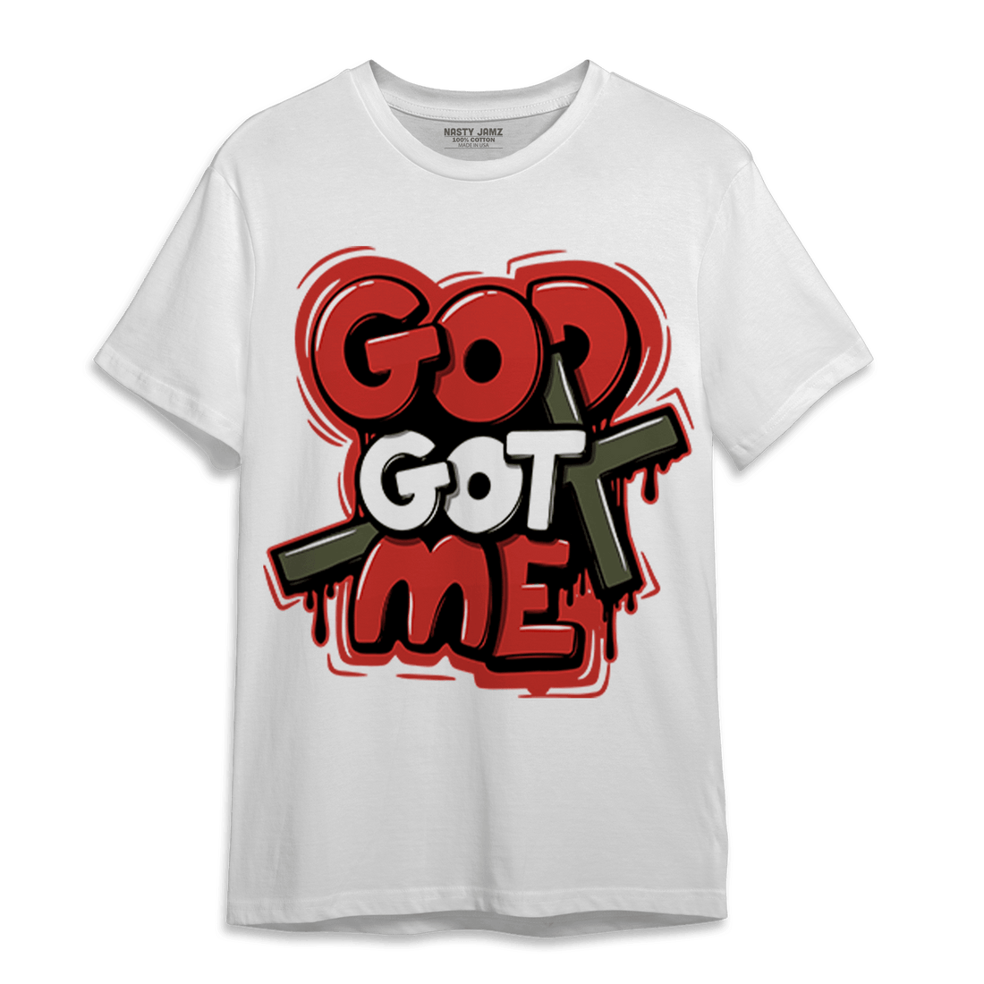 Dunk Low Mystic Red T Shirt Match God Got Me - NastyJamz