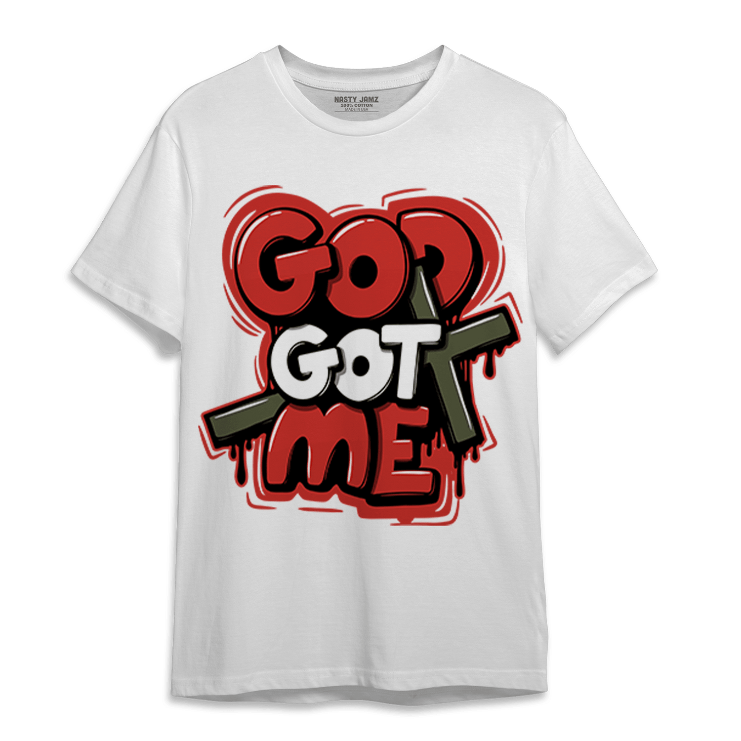 Dunk Low Mystic Red T Shirt Match God Got Me - NastyJamz