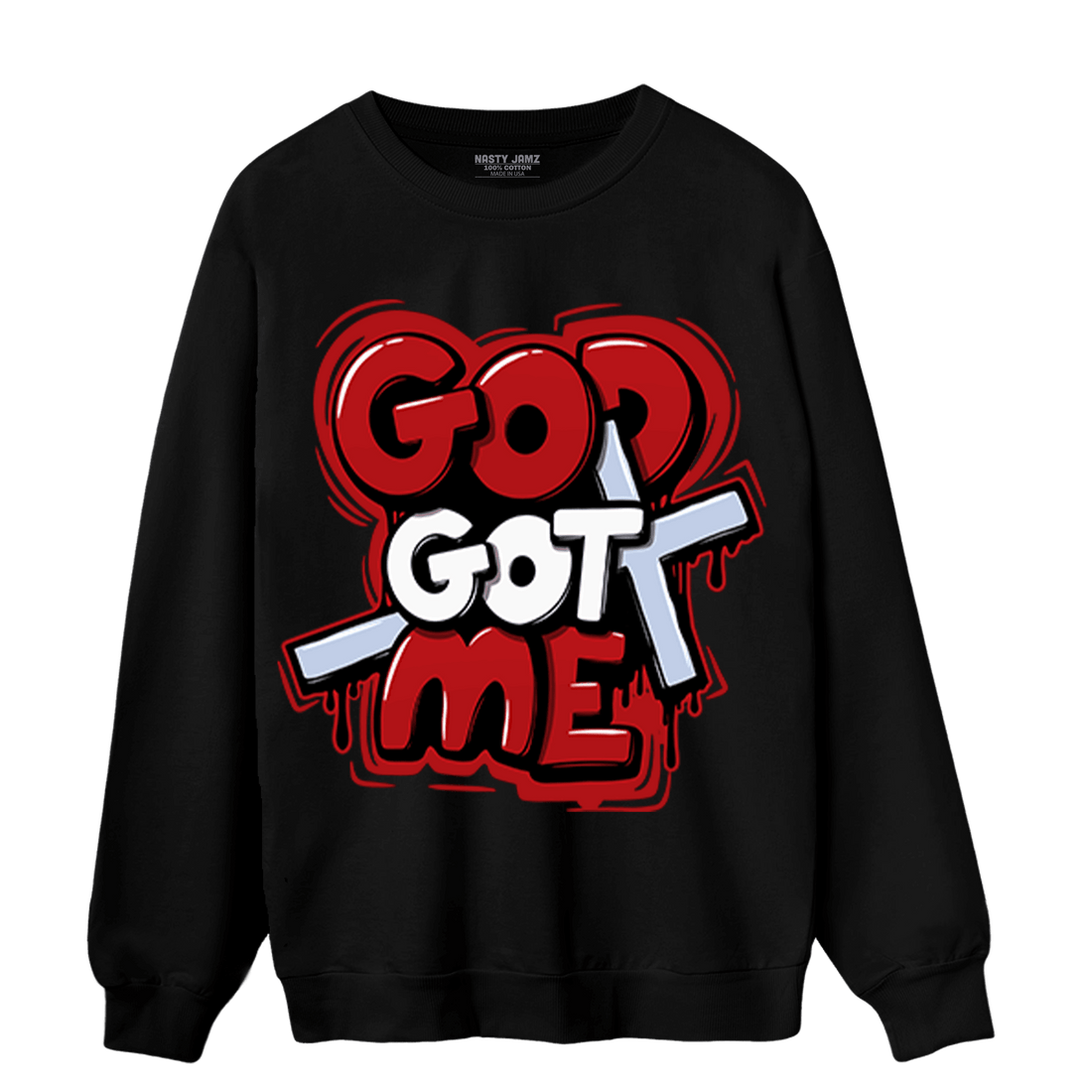 Cherry 11s Sweatshirt Match God Got Me - NastyJamz