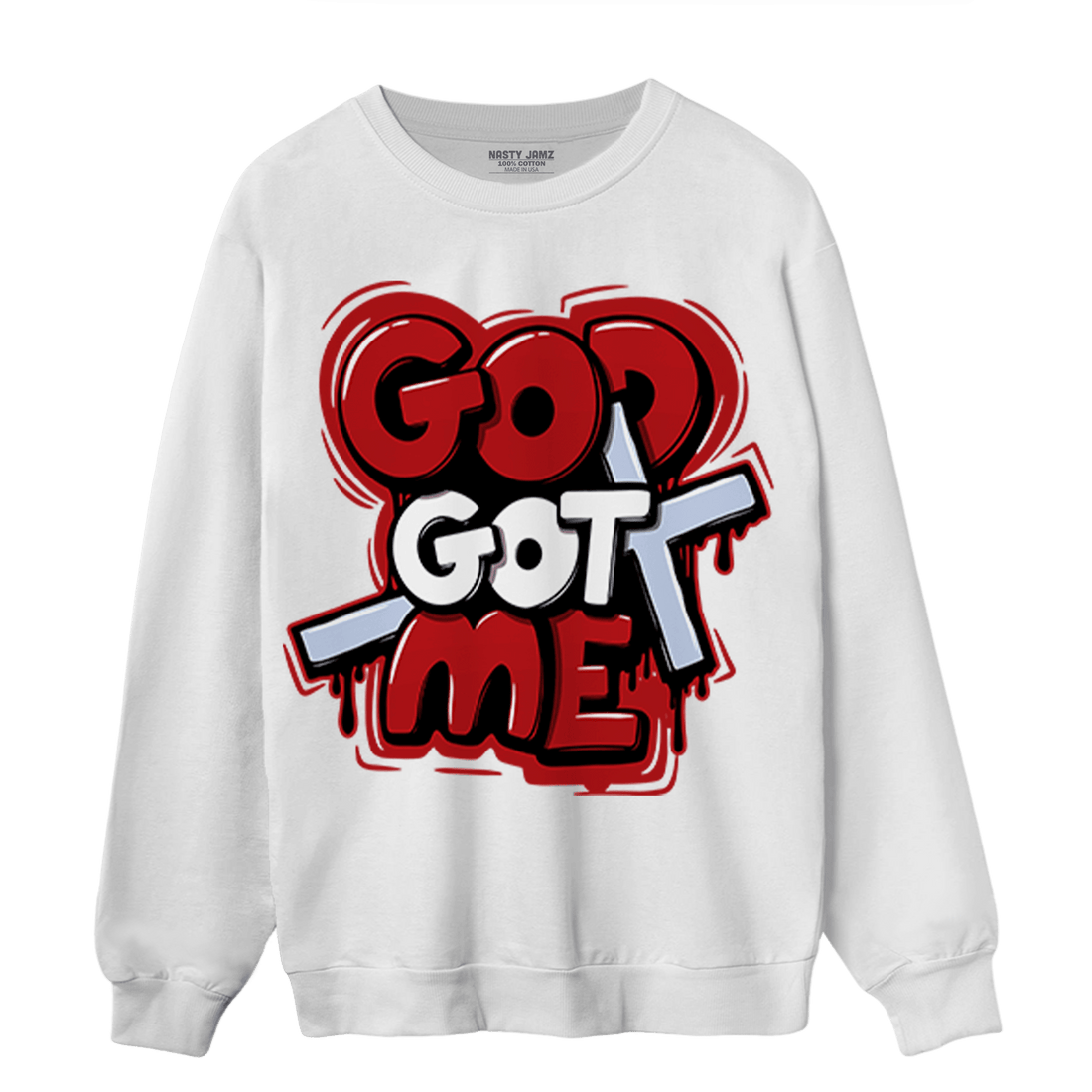 Cherry 11s Sweatshirt Match God Got Me - NastyJamz