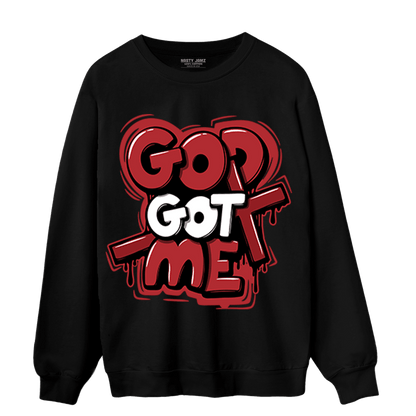 Cherry 12s Sweatshirt Match God Got Me - NastyJamz