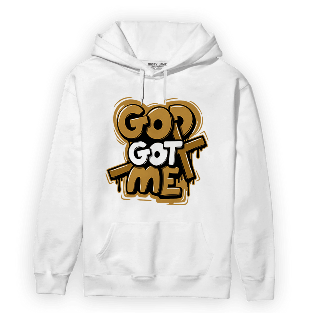 Wheat 13s Hoodie Match God Got Me - NastyJamz