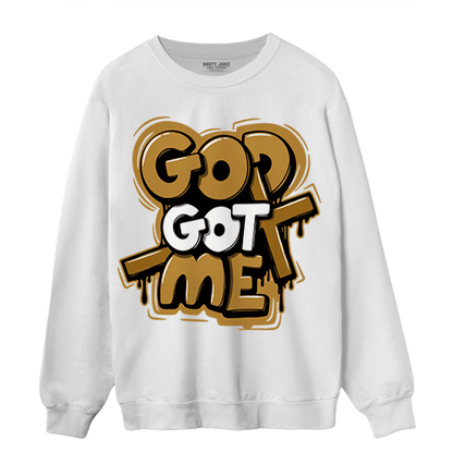 Wheat 13s Sweatshirt Match God Got Me - NastyJamz