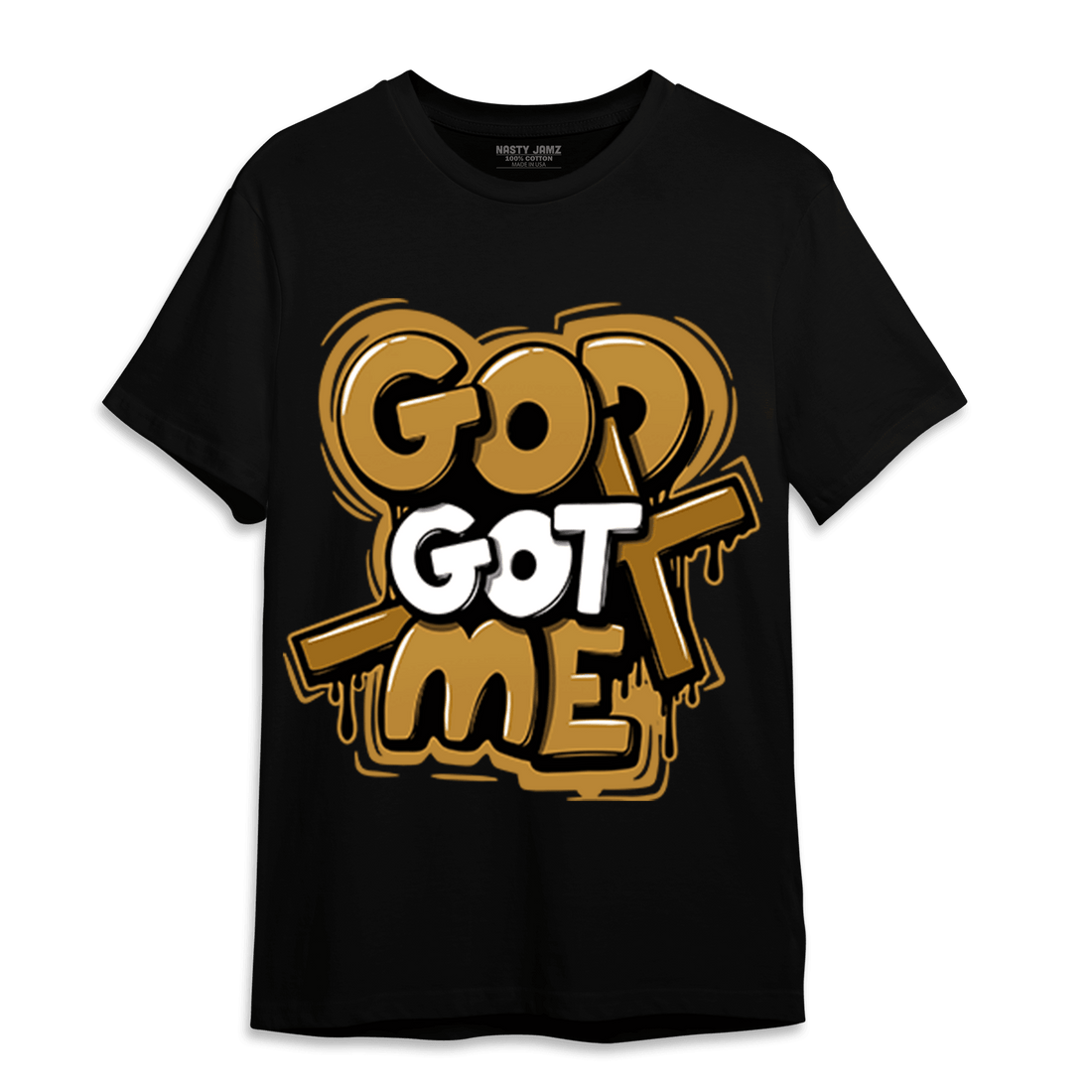 Wheat 13s T Shirt Match God Got Me - NastyJamz