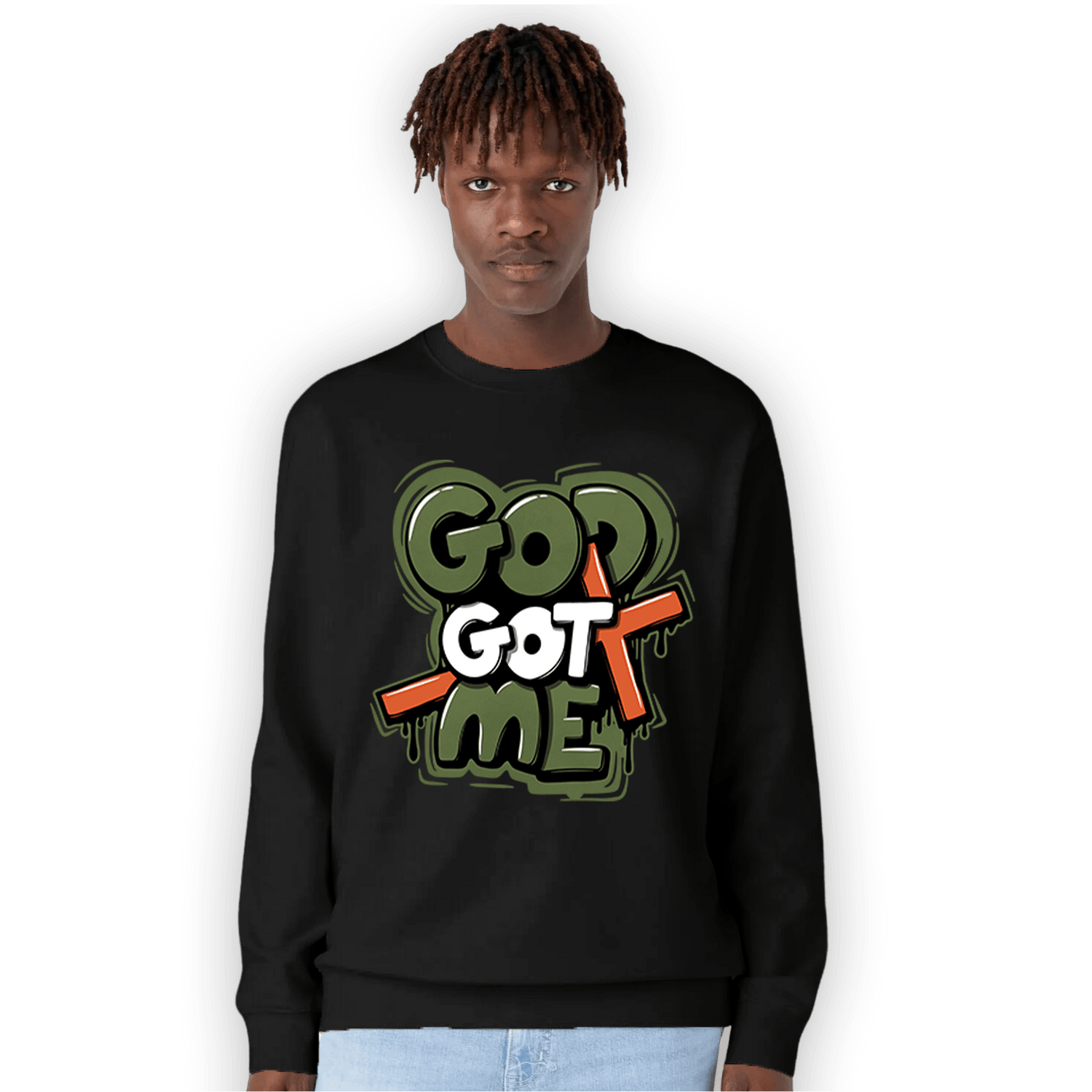 High OG Celadon 1s Sweatshirt Match God Got Me - NastyJamz