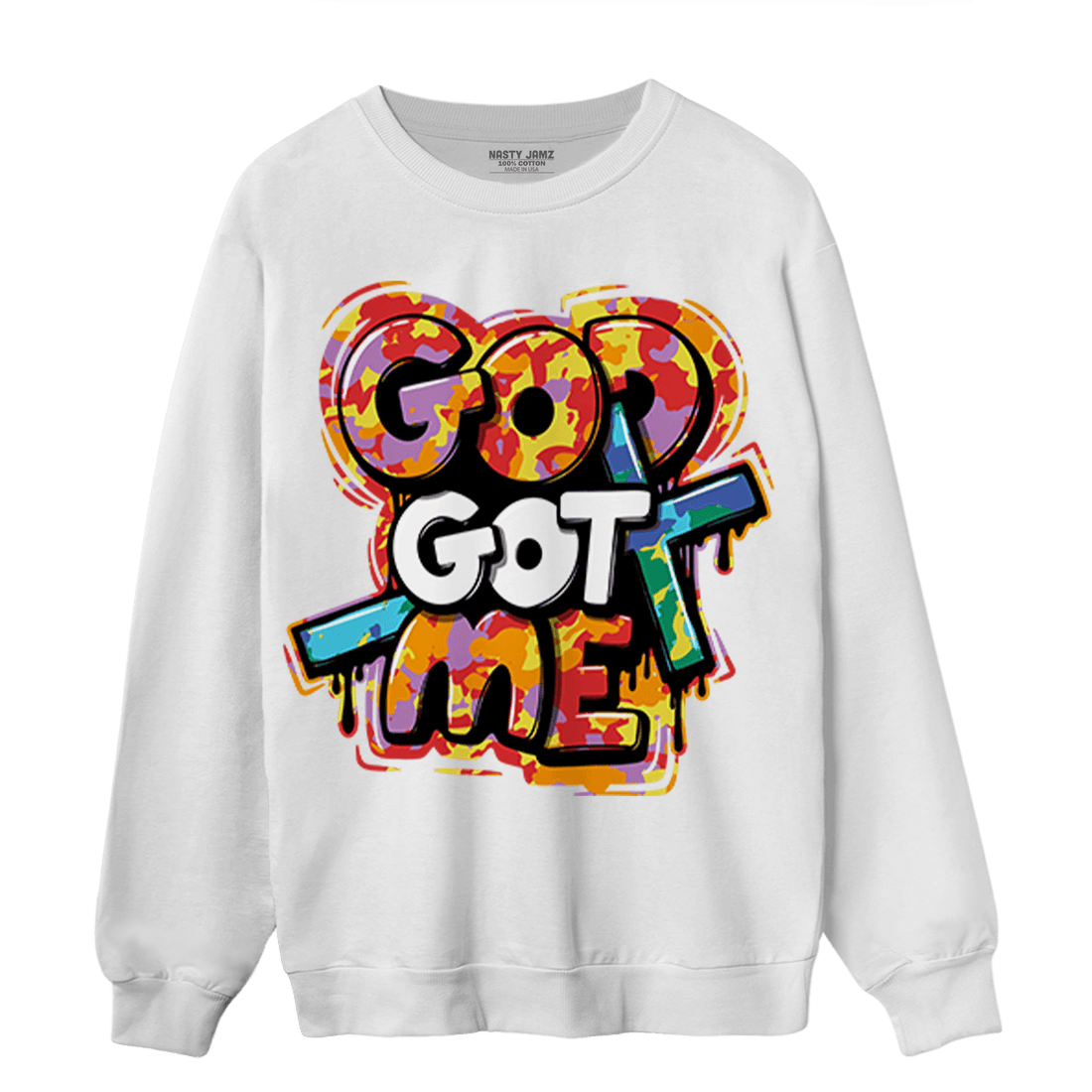 Mid GS Six Championships 1s Sweatshirt Match God Got Me - NastyJamz