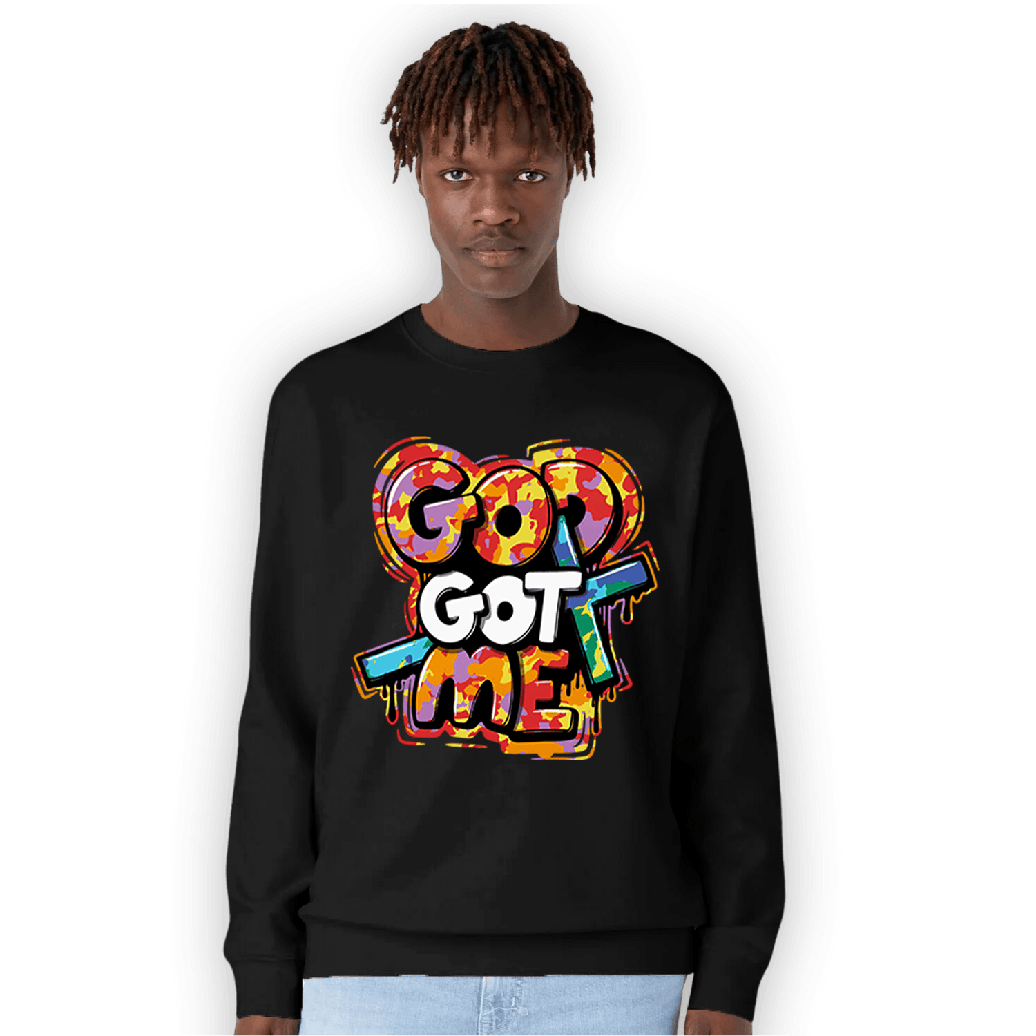 Mid GS Six Championships 1s Sweatshirt Match God Got Me - NastyJamz