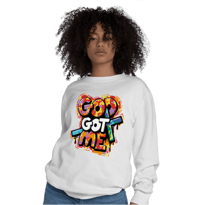 Mid GS Six Championships 1s Sweatshirt Match God Got Me - NastyJamz