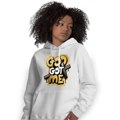 Mid SE Black Gold 1s Hoodie Match God Got Me - NastyJamz