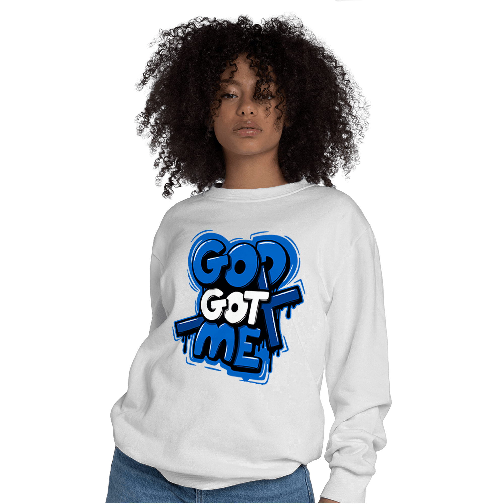 Royal Reimagined 1s Sweatshirt Match God Got Me - NastyJamz