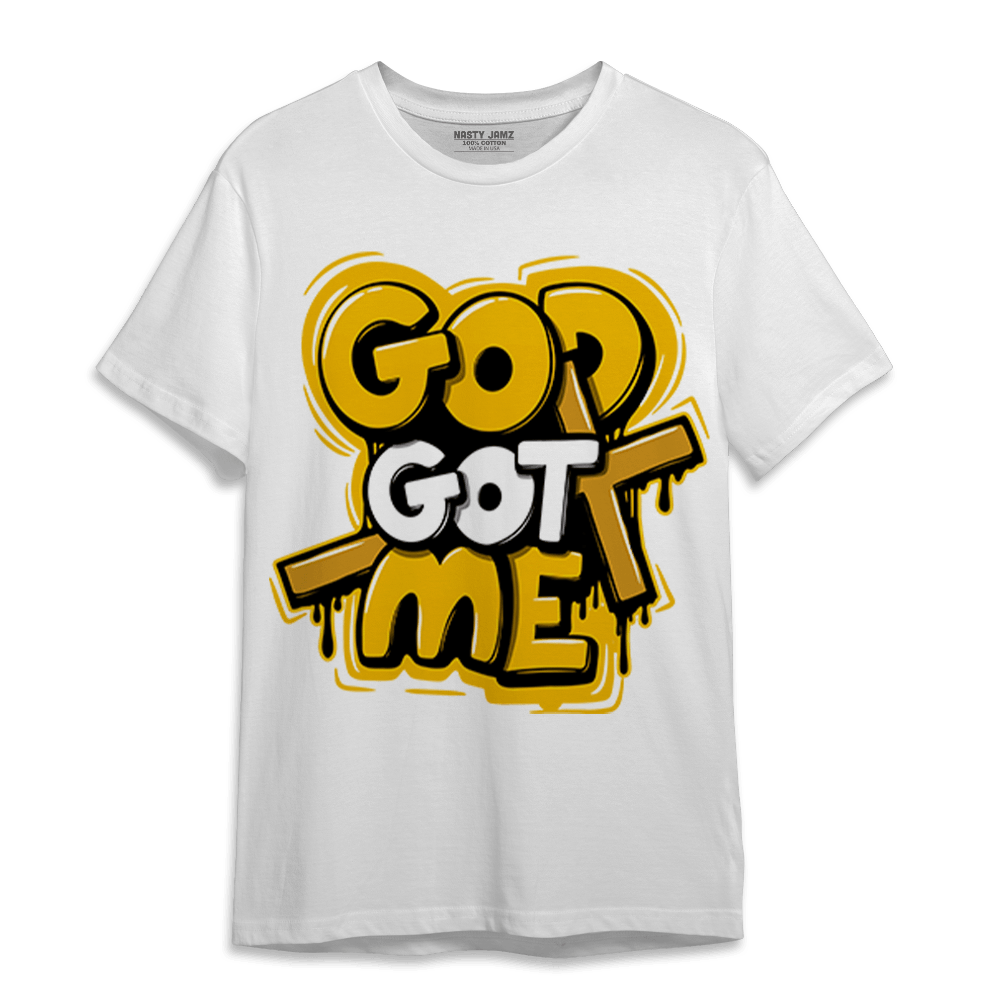 Yellow Ochre 1s T Shirt Match God Got Me - NastyJamz