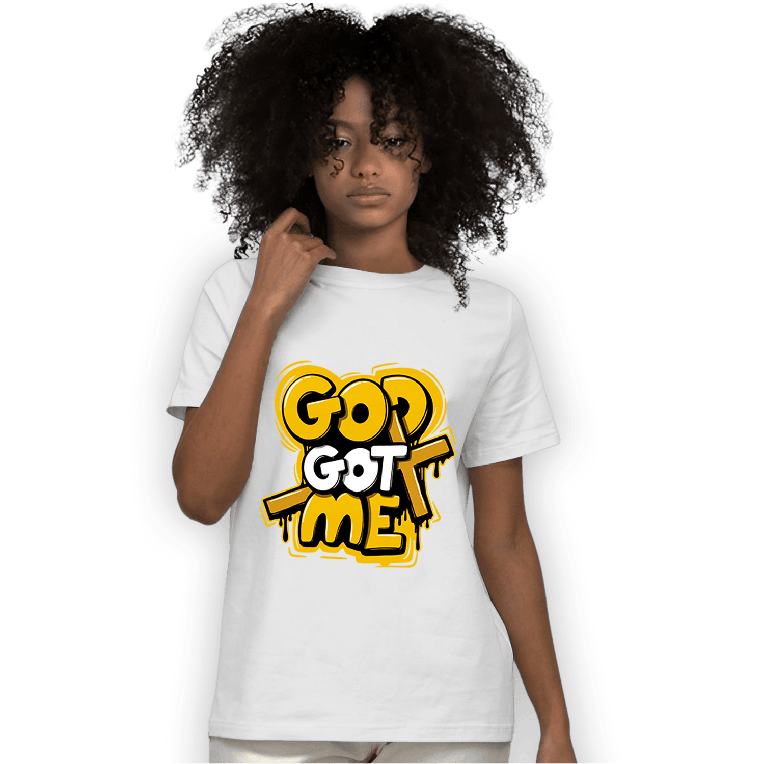 Yellow Ochre 1s T Shirt Match God Got Me - NastyJamz