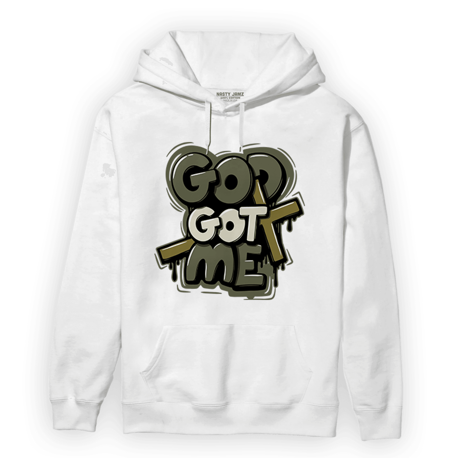 SE Craft Medium Olive 4s Hoodie Match God Got Me - NastyJamz