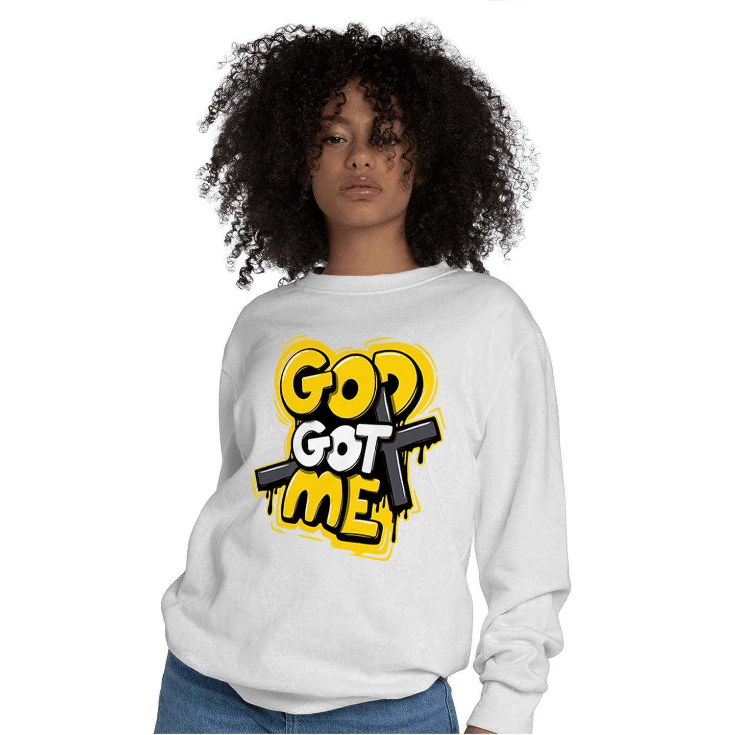 Thunder 4s Sweatshirt Match God Got Me - NastyJamz