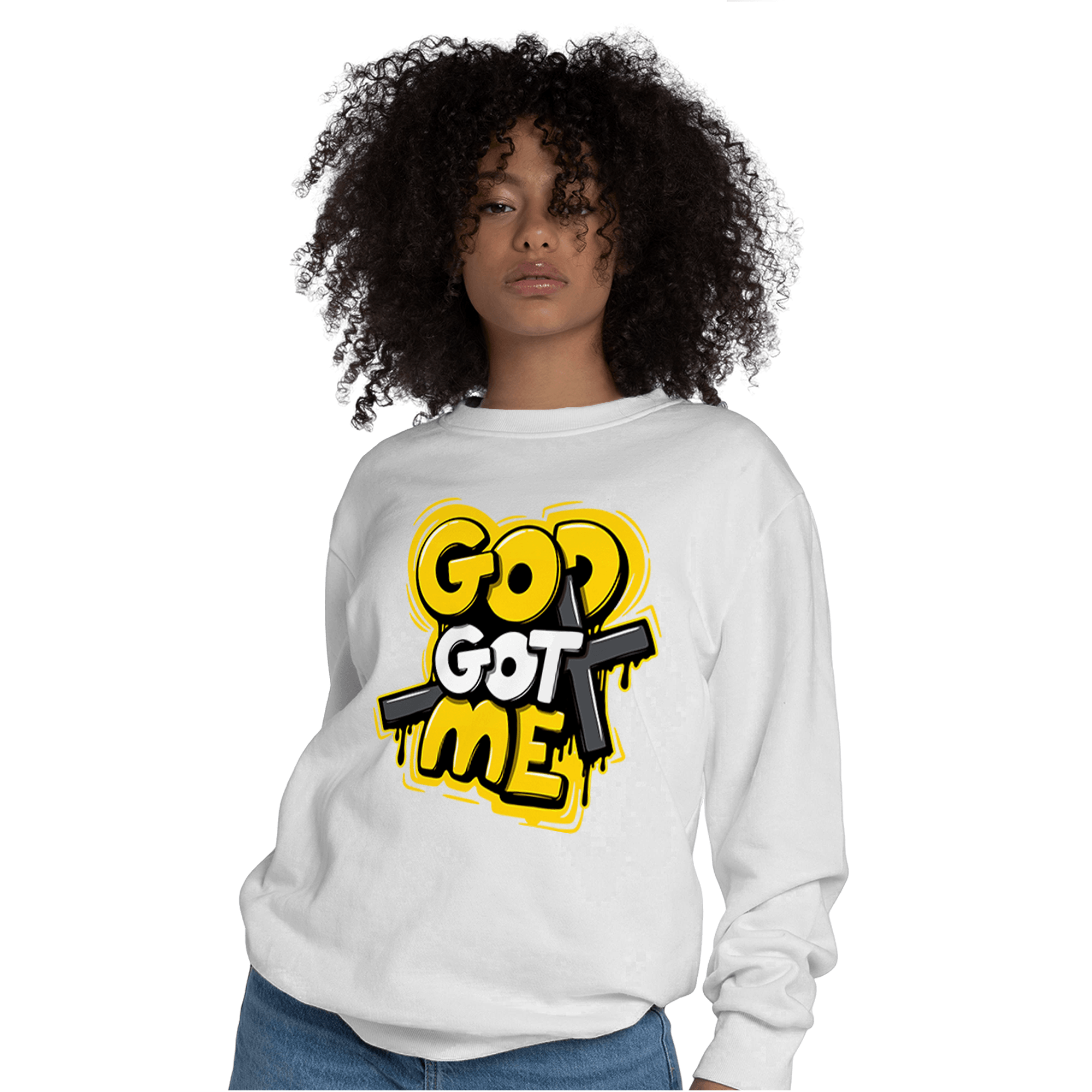 Thunder 4s Sweatshirt Match God Got Me - NastyJamz
