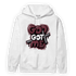 Burgundy 5s Hoodie Match God Got Me - NastyJamz